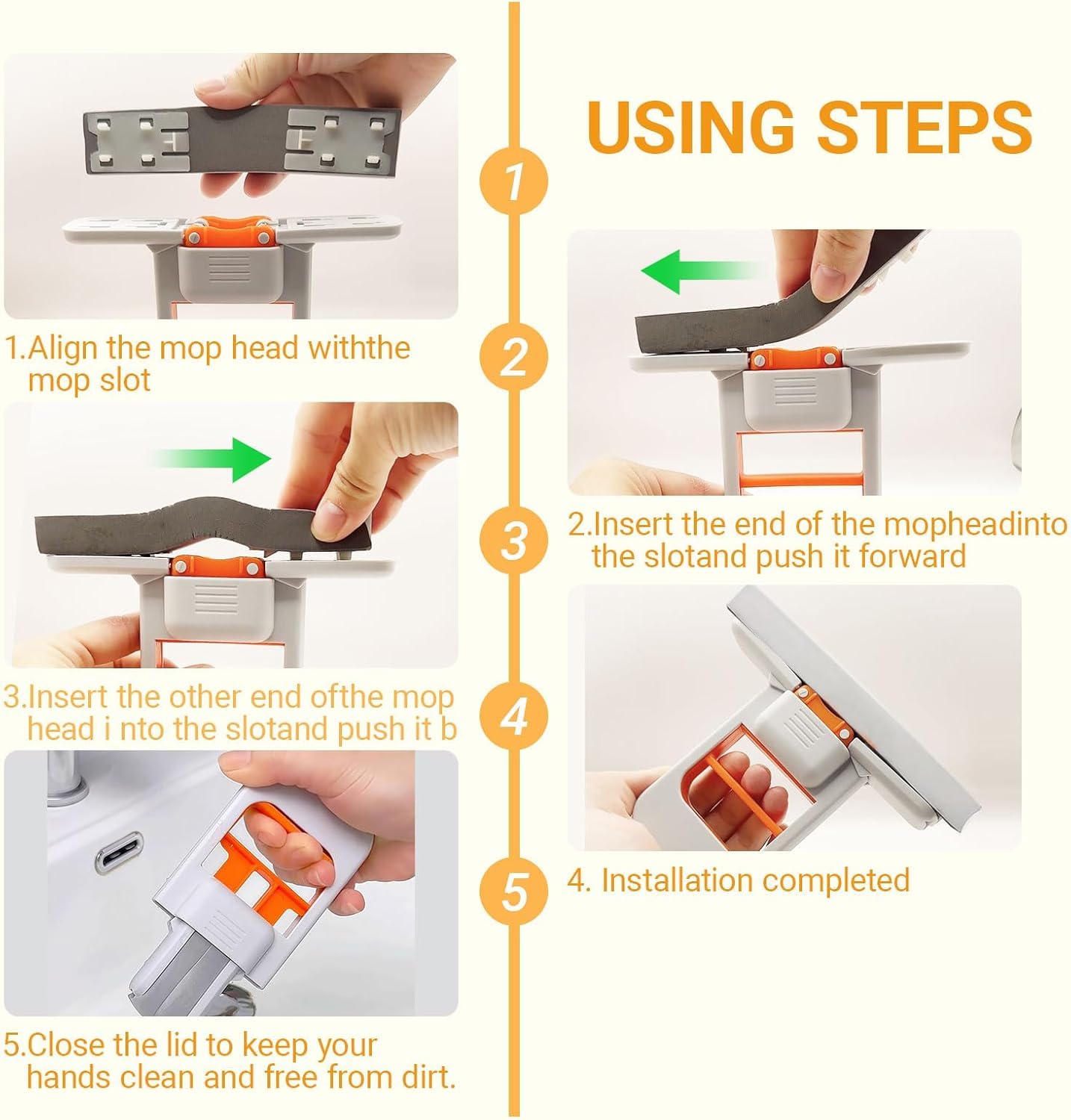Mini Foldable Mop Self Squeezable